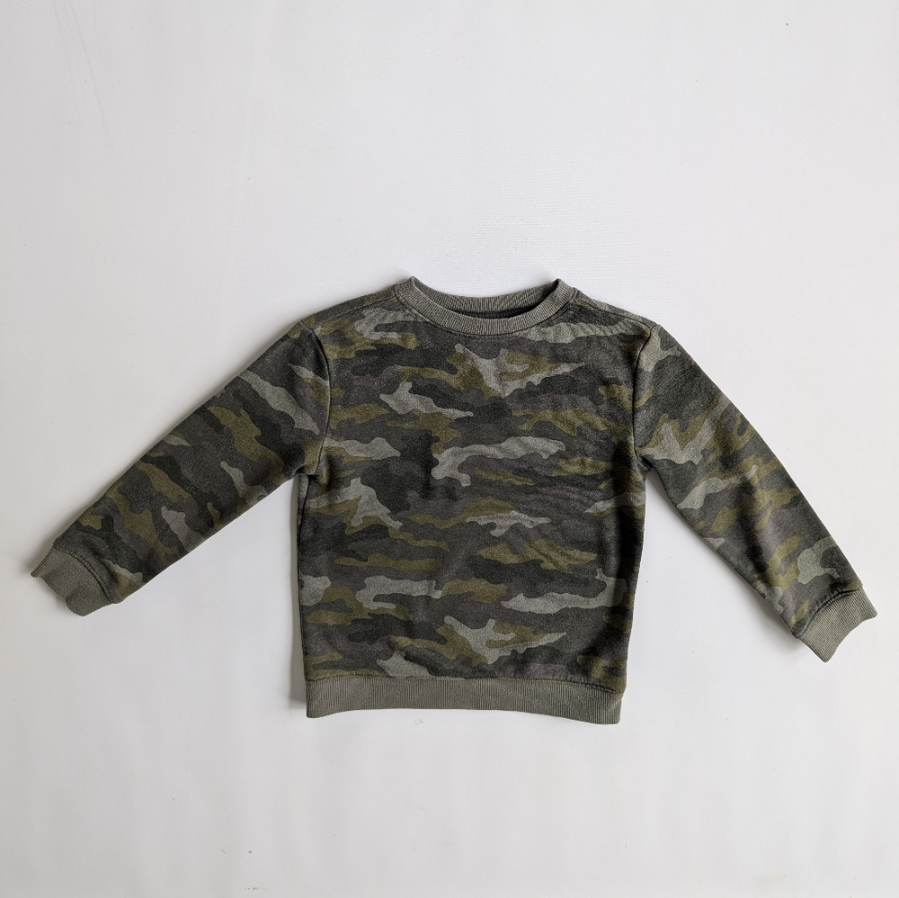 Cat & Jack Green Camo Kids Sweatshirt